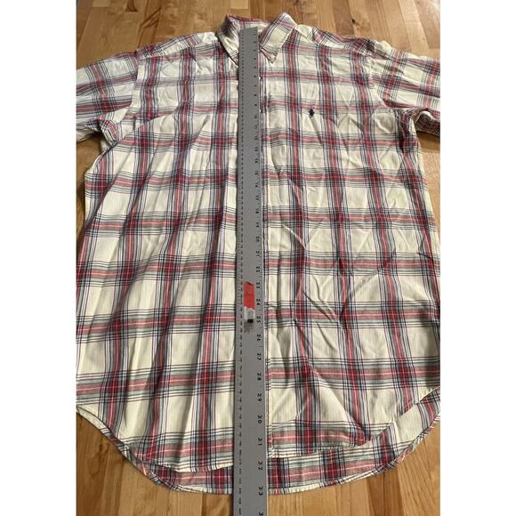 Ralph Lauren Shirt Blake Plaid Button Down Long Vintage Sleeve Mens M - Picture 5 of 6